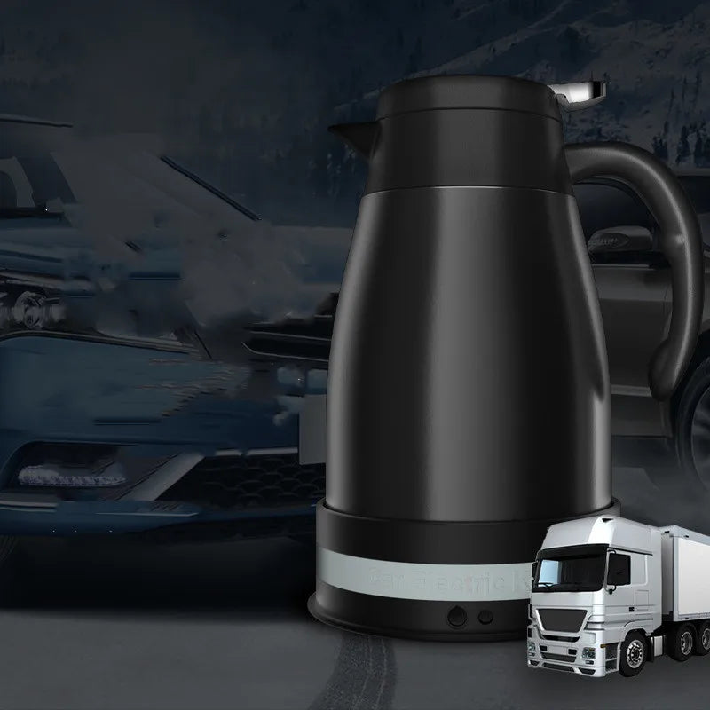 12V 24V Car Kettle Truck Water Heater Large Truck Portable Travel Outdoor Electricer Kettle 304 Stainless Steel Kettle