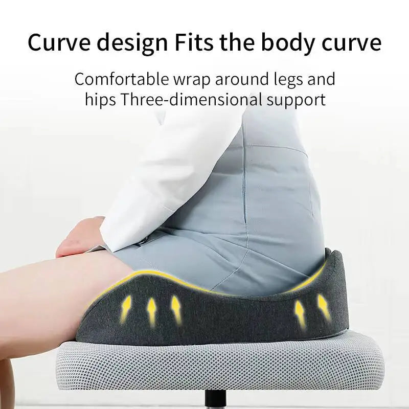 Hot Selling Lumbar Back Support Chair Comfortable Massage Pillow Memory Foam Orthopedic Seat Cushion