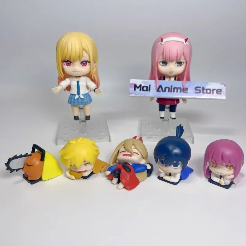 Chainsaw Man Denji Figure Sleeping Aki Decoration Kawaii Action Figurine Power Staue Anime Table Decor Desk Accessories