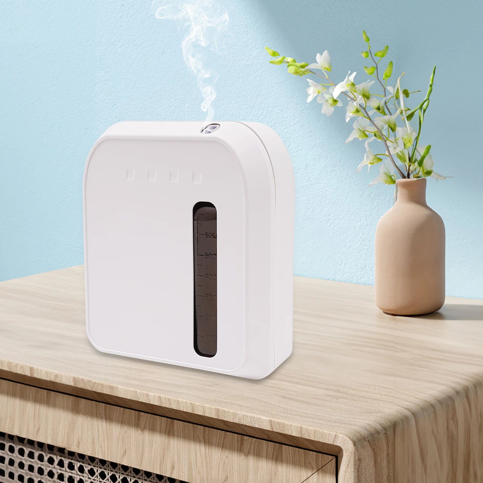 Waterless Essenial Oil Diffuser with Bluetooth Control Nebulizing Aromatherapy Scent Diffuser for Yoga Store Home