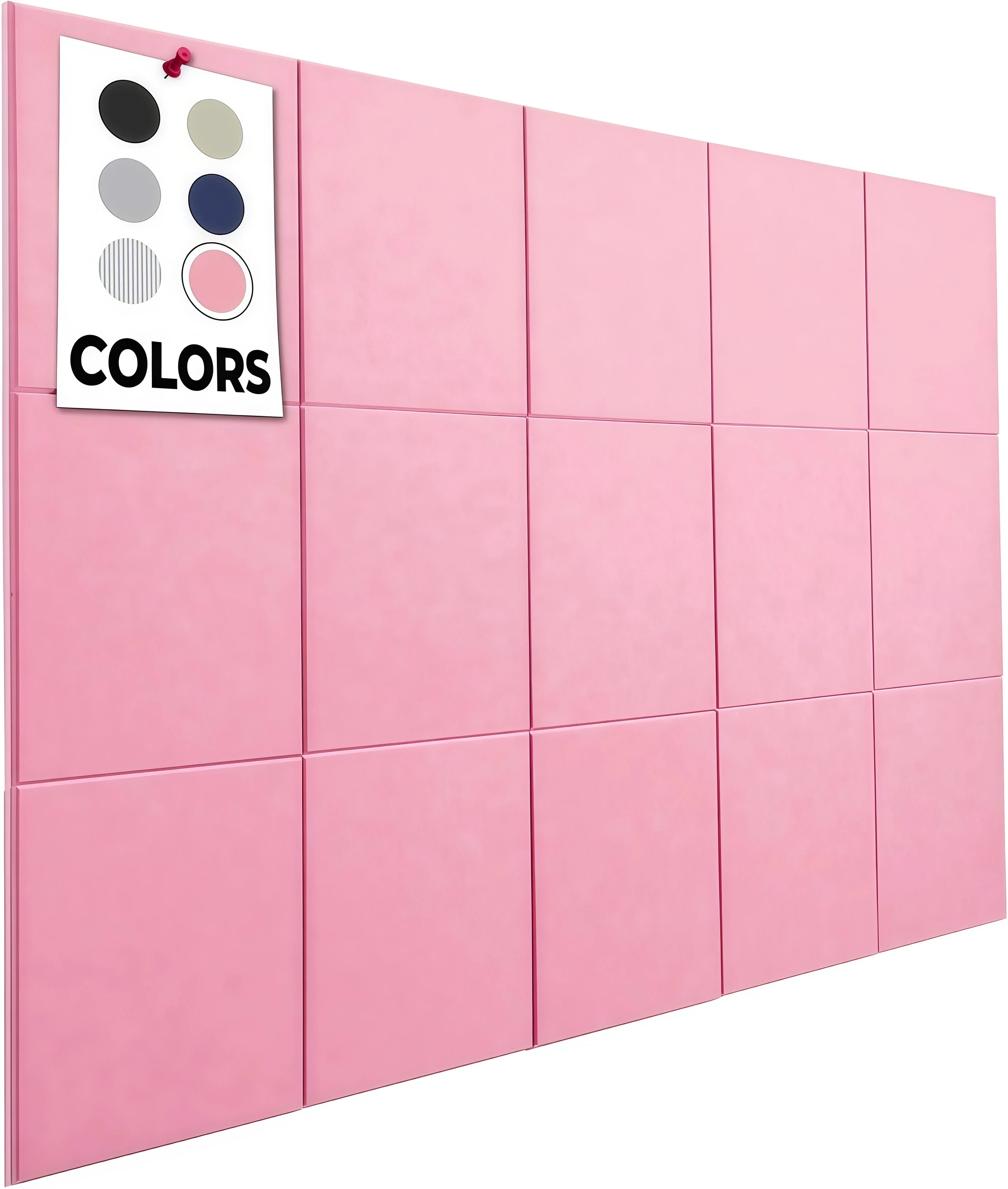6/8/12/24PCS Large Cork Board Felt Board AlternativeTiles Self-Adhesive Wall Panels Bulletin Board Pin Board for Office