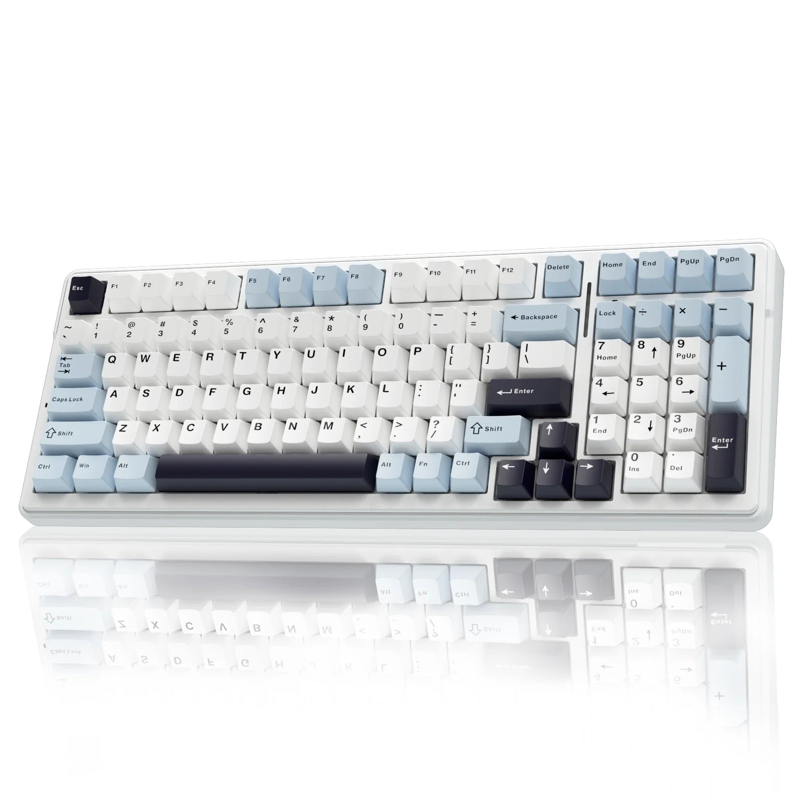 AULA F99 Machanical Keyboard Bluetooth 5.0/2.4G Wireless/Wired Gasket-mounted Gaming Keyboard 99 Keys Customizable