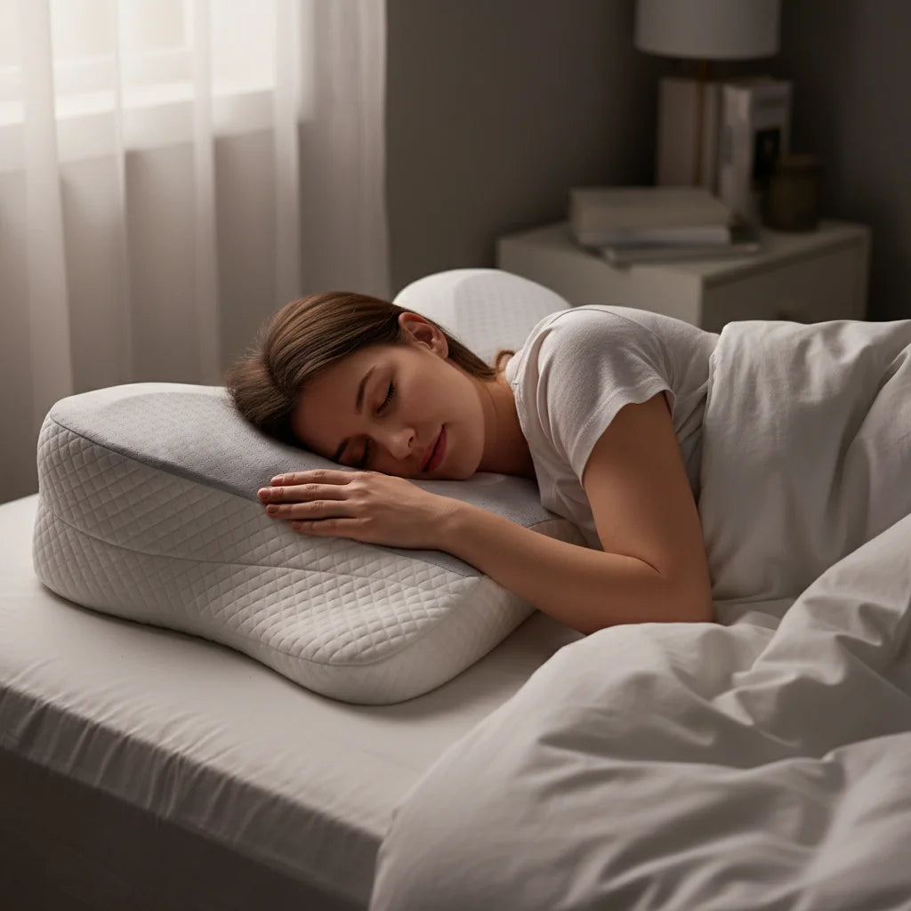 Cervical Memory Foam Pillow for Pain Relief Ergonomic Neck Support Pillow for Side Back and Stomach Sleepers Bed Pillow