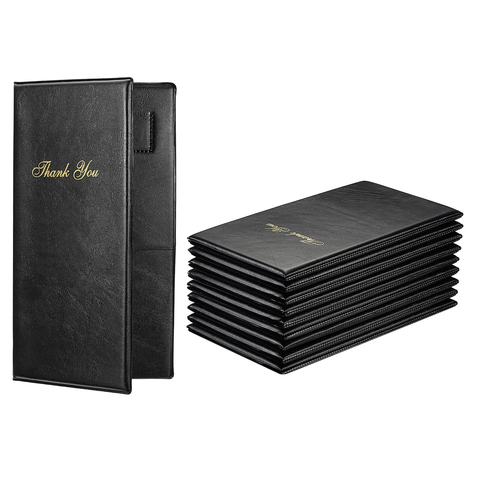 10pcs-leather-check-folder-guest-check-card-holder-restaurant-check-presenters-guest-bill-server-menu-folder-checkbook-organizer