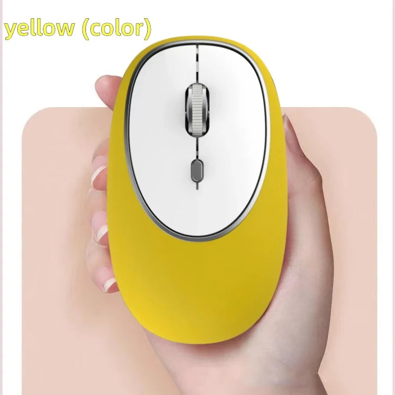 Wireless battery silicone mouse Ergonomic comfortable quiet lightweight portable computer mouse decompression mouse.