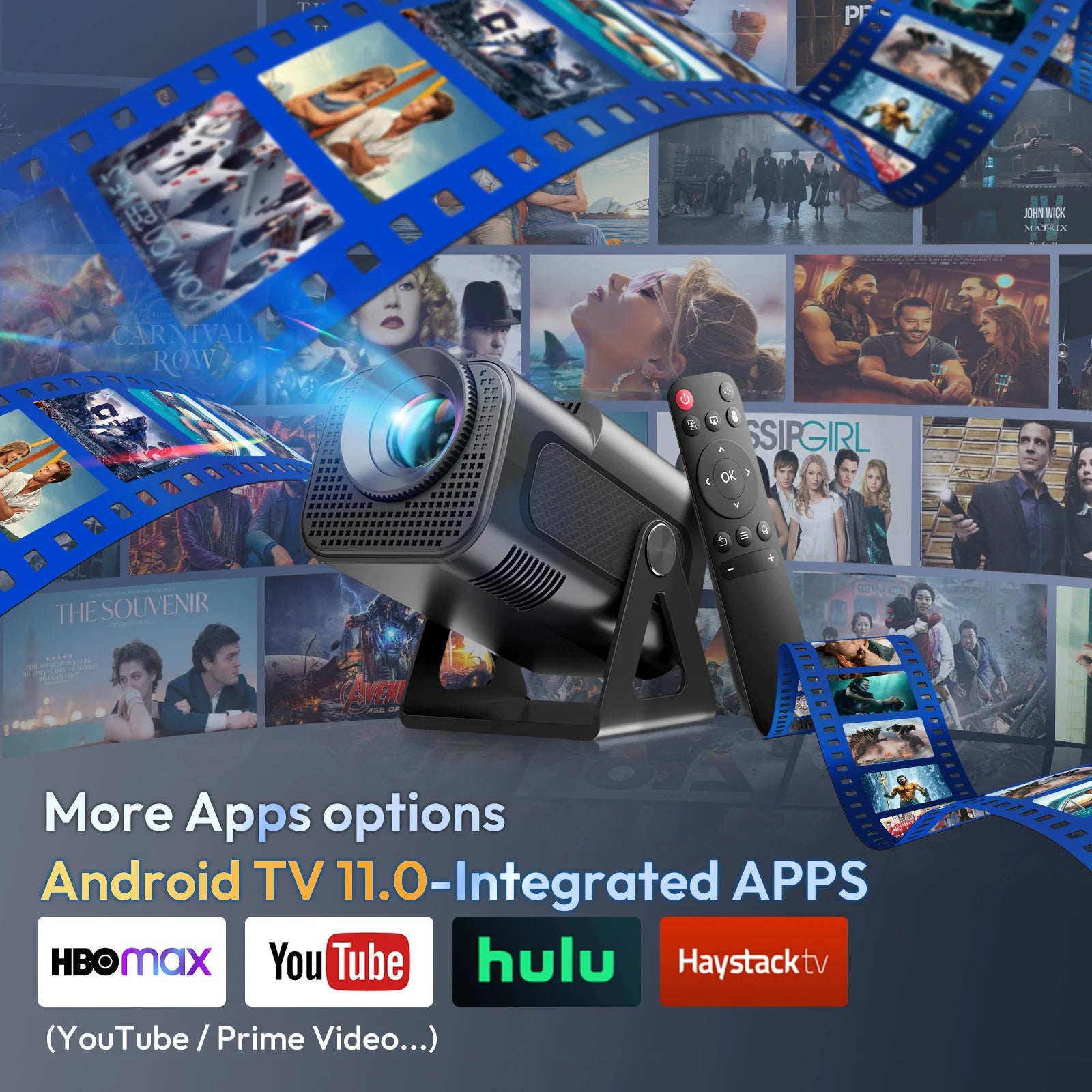 XGODY 4K Projector 1080P Full HD Smart HD LED 5G WiFi Bluetooth 12000L HDMI USB Android Home Theater