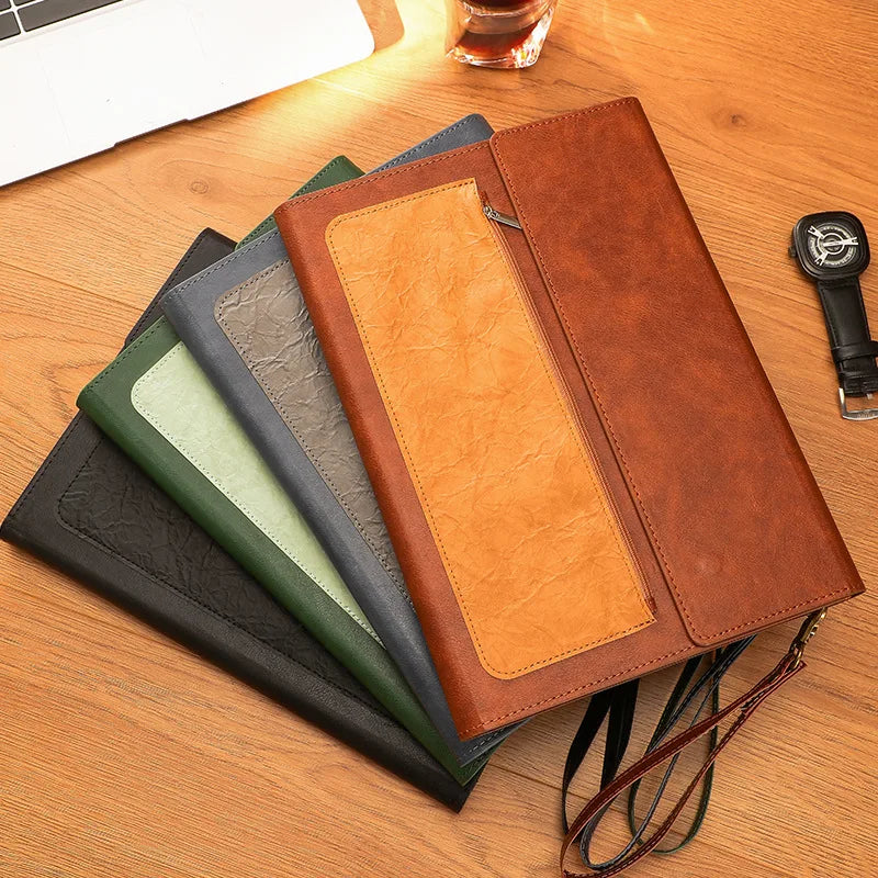 1pcs-leather-a4-document-bag-thickened-file-folder-large-capacity-storage-for-office-home-use