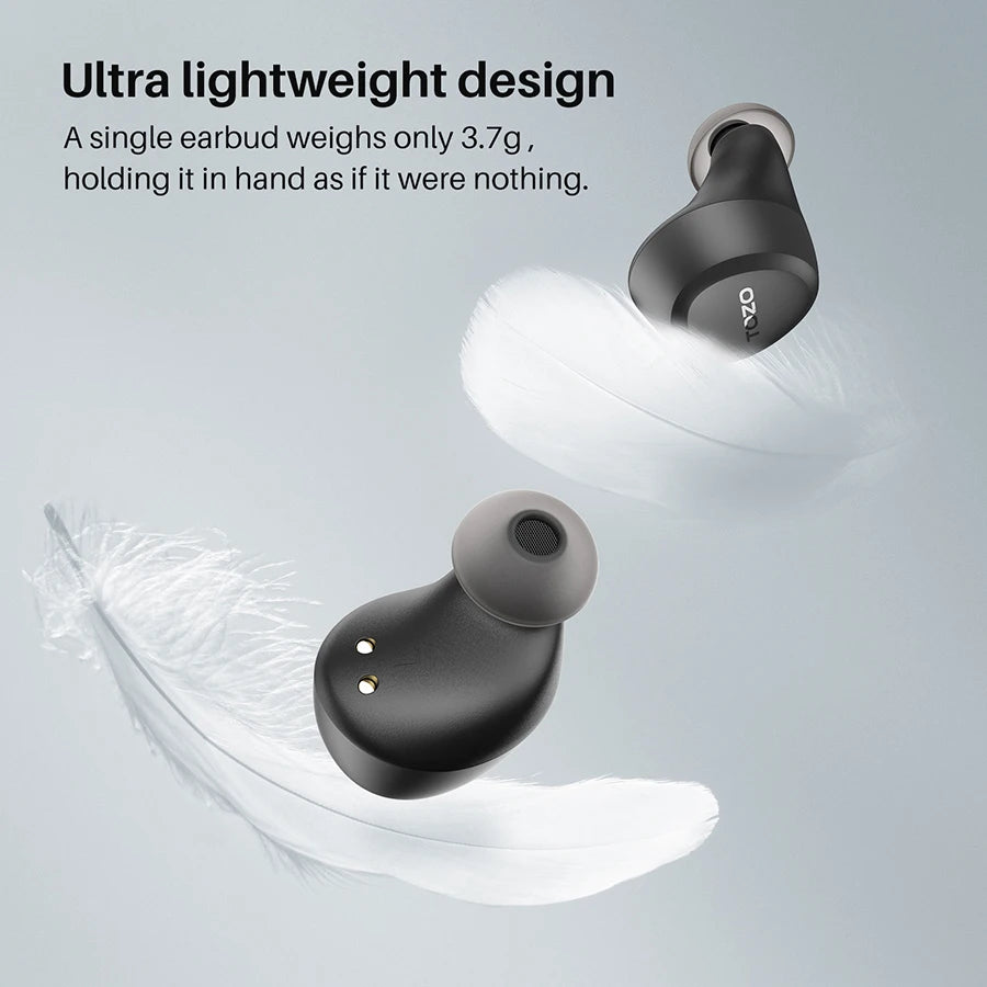 Refurbished TOZO Earbuds TWS Original Wireless Ultra Light Touch Control Headsets Bluetooth Earphones Sport For Iphone
