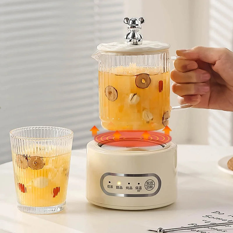360W Multifunctional Health Cup Electric Kettle Office Glass Teapot Kettle Mini Electric Stew Cup Automatic Keep Warm
