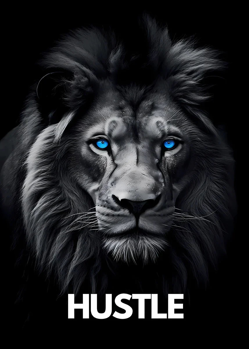 Animal Motivational Wall Art Lion Wolf Leopard Canvas Painting Entrepreneur Quotes Prints Posters Home Office Decor