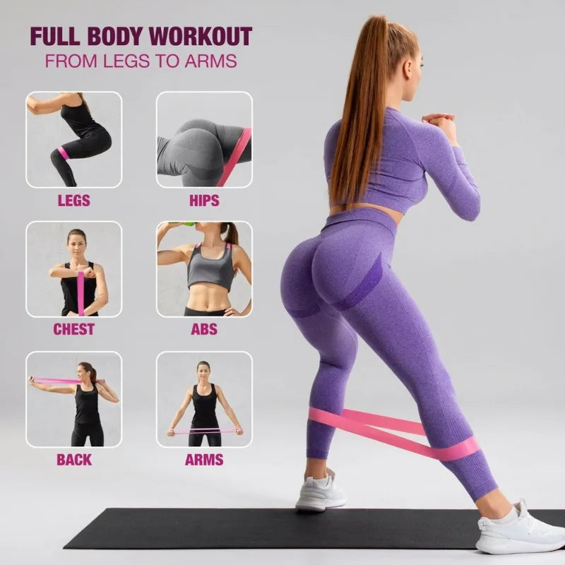 Resistance Bands Set Bandas Elasticas Fitness Gym Equipment for Home Exercise Agility Training Bodybuilding Bar