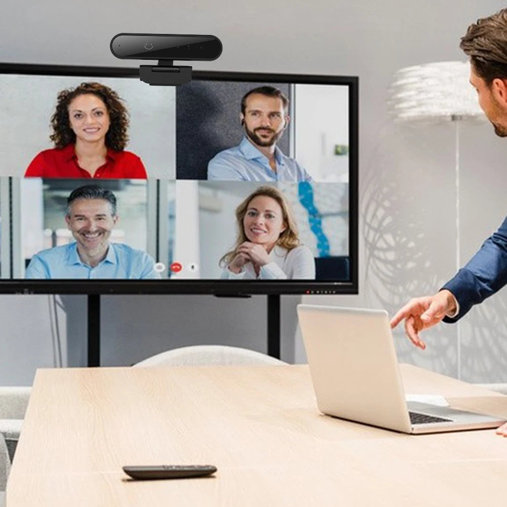 Facial Recognition Webcam Built-in Microphone for Windows Hello USB Computer Webcam Computer Web Camera for Computer
