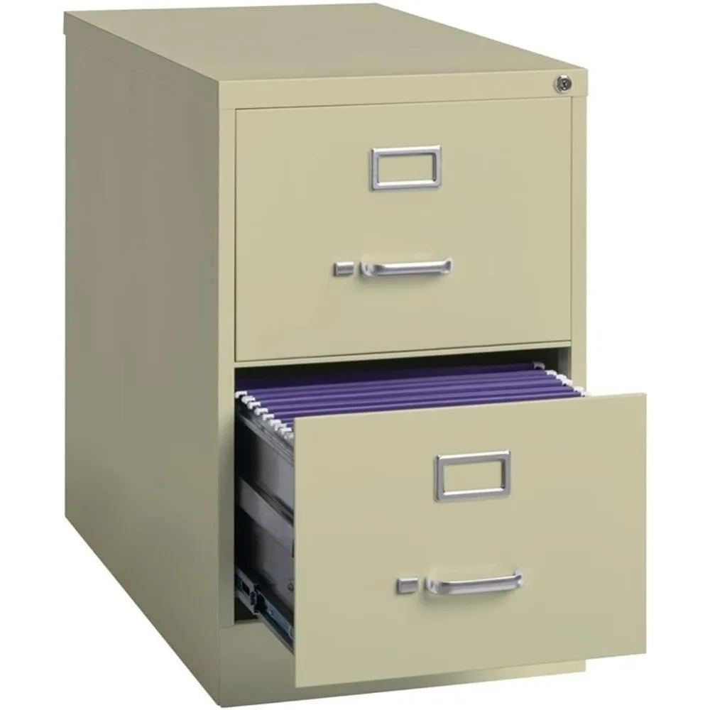 Scranton & Co 26.5 2-Drawer Metal Legal Width Vertical Filing Cabinet in Beige - United States / Putty