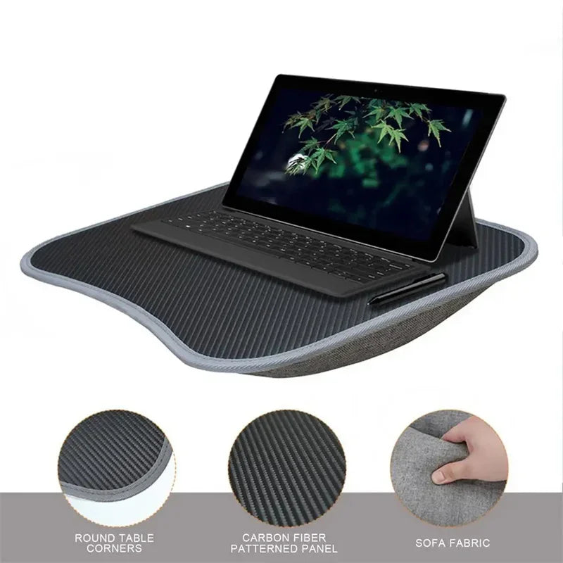 Laptop Stand Desk Pillow for Laptop with Cushion Lap Desk with Pillow Cushion Writing Padded Tray with Handle