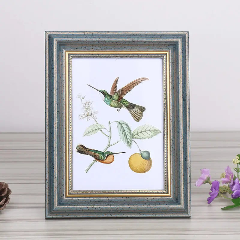 Court Retro Style Photo Frame Home Decoration Picture Frame Three-Dimensional Photo Frame New Office Desktop Ornament