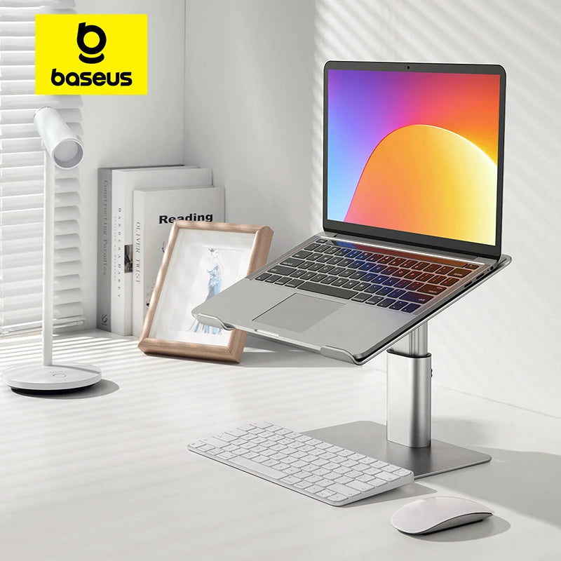 Baseus Laptop Stand for Macbook Air Pro Foldable Aluminum Vertical Notebook Stand Scalable Adjustable Support Tablet