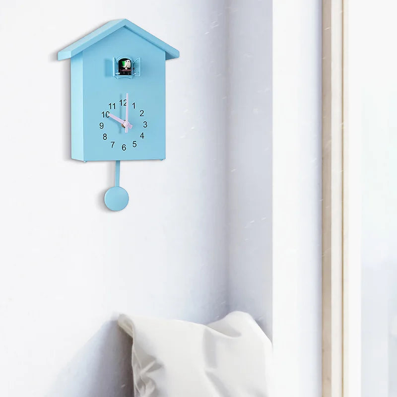 20x25cm Cuckoo Quartz Wall Clock Modern Bird Home Living Room Hanging Watch Horologe Clocks Timer Office Home