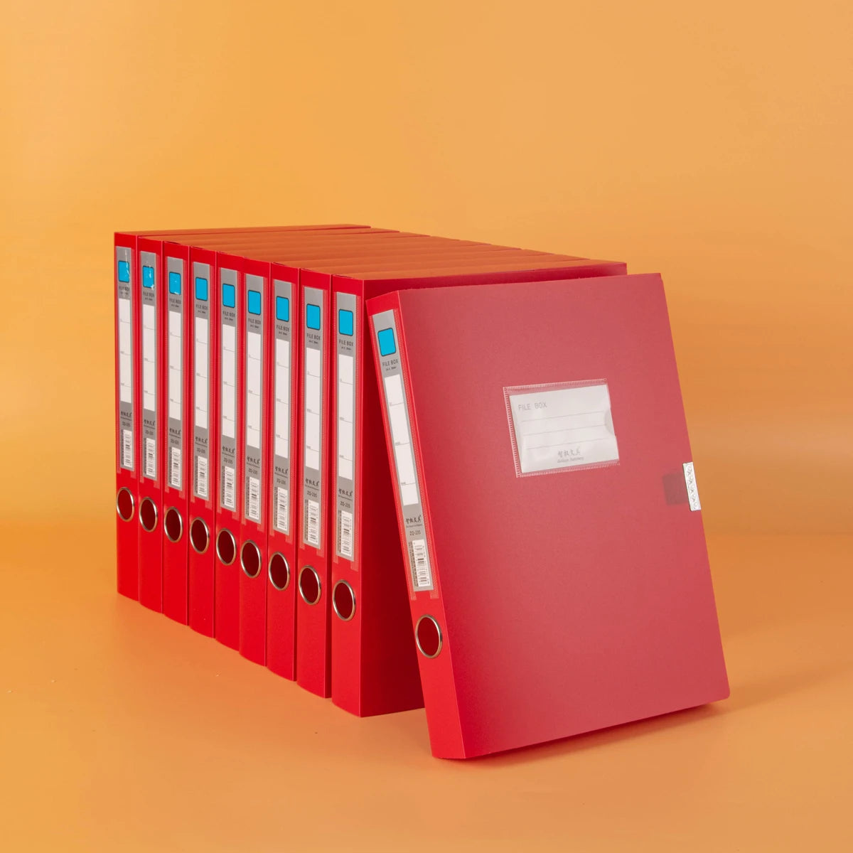 10 thickened A4 File box Office supplies 2/3.5/5.5/7.5CM plastic file box File bag File book folder file box - 10-3.5cm