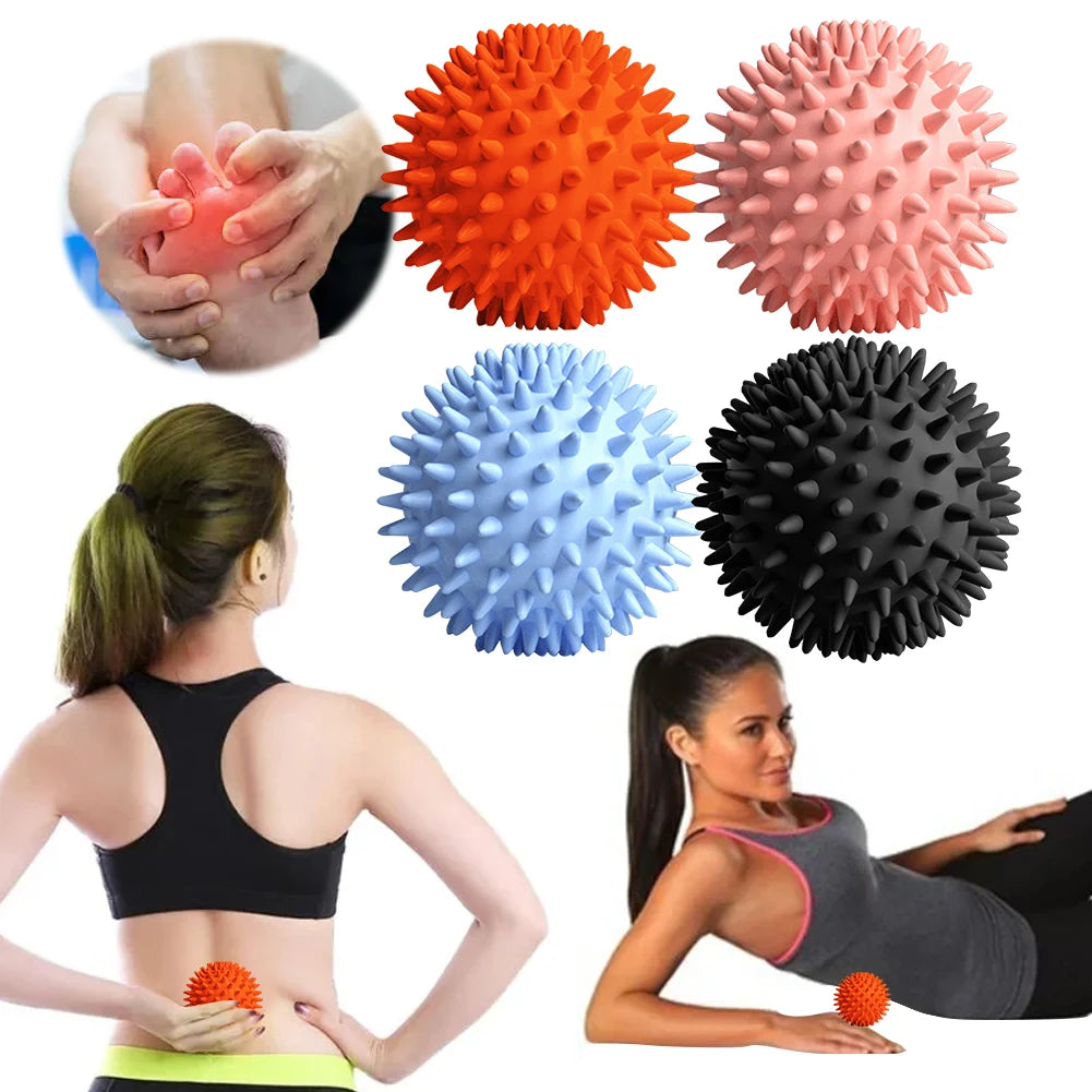 Spiky Massage Ball Spiked Massager Roller High Density Trigger Point Massager Ball 6cm Deep Tissue Roller for Hand Foot