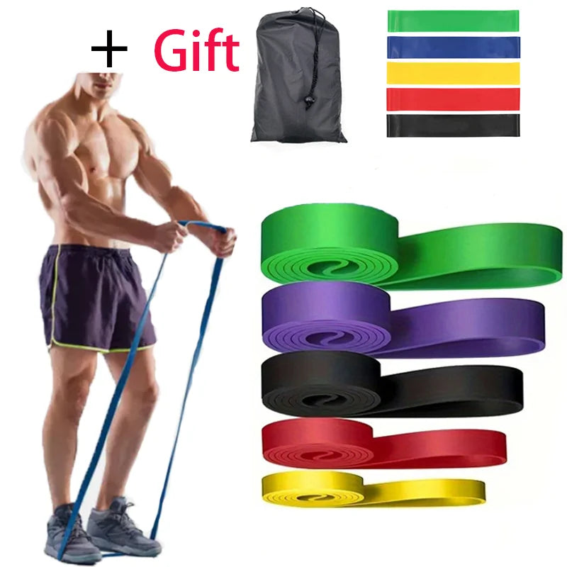 Resistance Bands Exercise Elastic Band Home Yoga Gym Equipment Accessories Sports Power Pull-Up Assist Band