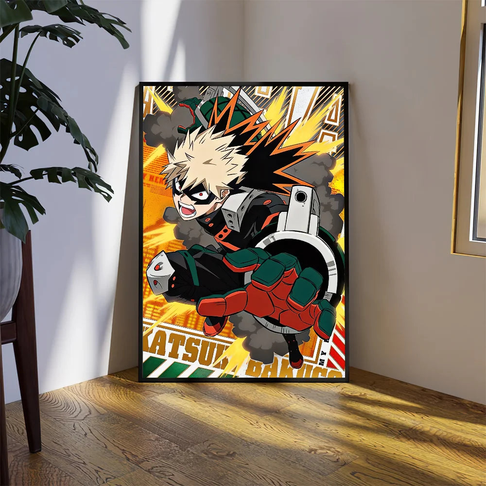 Anime B-Bakugou K-atsuki Poster Prints Wall Sticker Bedroom Living Home Room Office Decoration Painting Self Adhesive