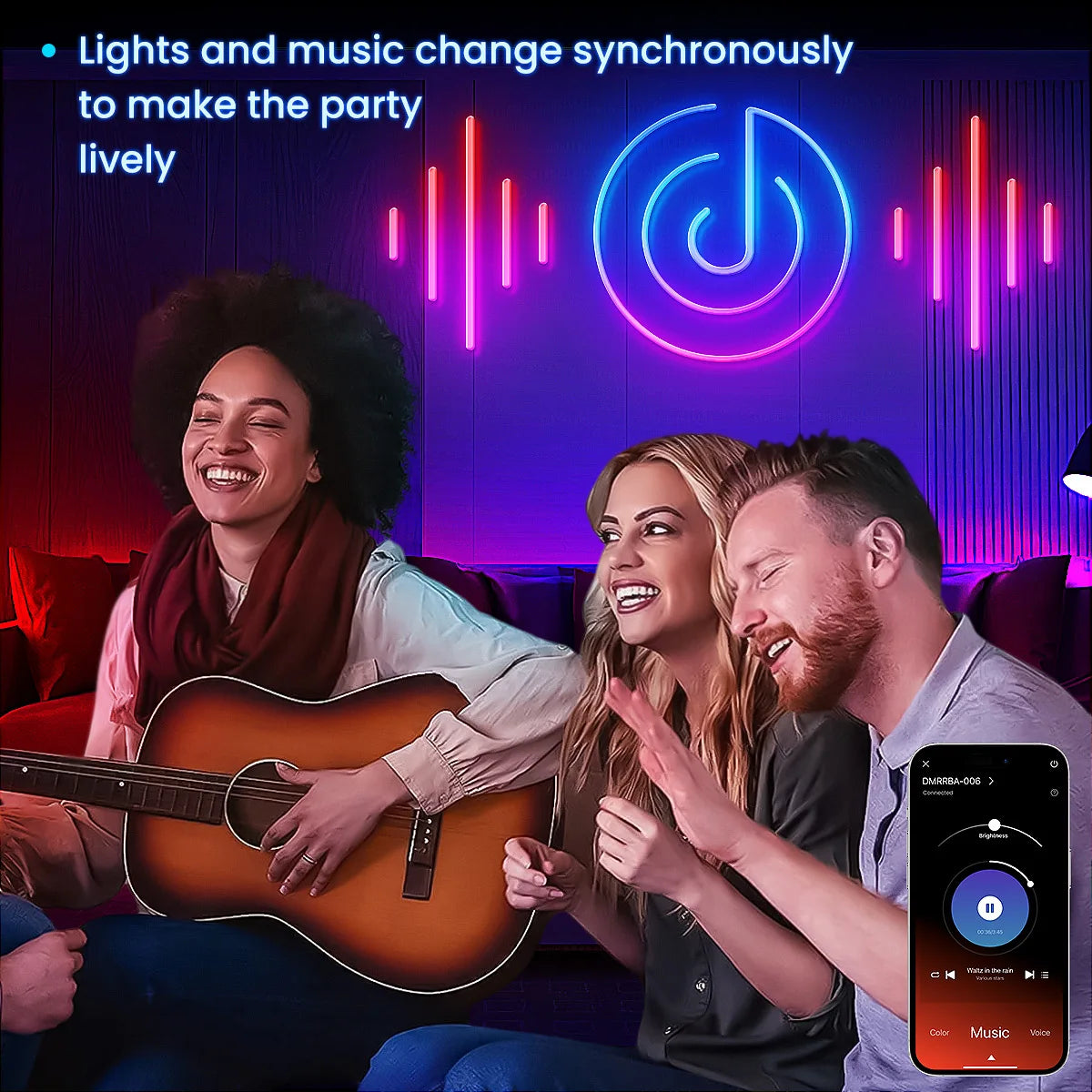 Neon LED Rope Lights LED Lights For Bedroom Flexible LED Light Strip With Remote And APP Control RGB Lighting Strip