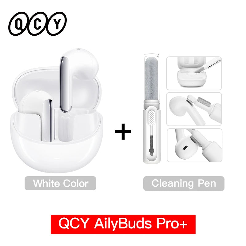 QCY HT10 AilyBuds Pro+ ANC Wireless Earphone Hi-Res Audio with LDAC Bluetooth 5.3 Earbuds 6 Mic AI HD Call Multipoint