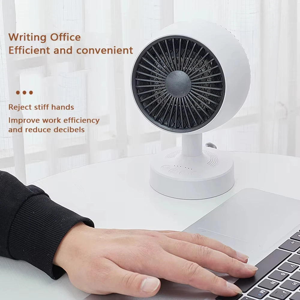 Portable Mini Heaters PTC-Ceramic Household Desktop Space Heater Mute Faster Heating Warm Air Heaters 900W Home Office