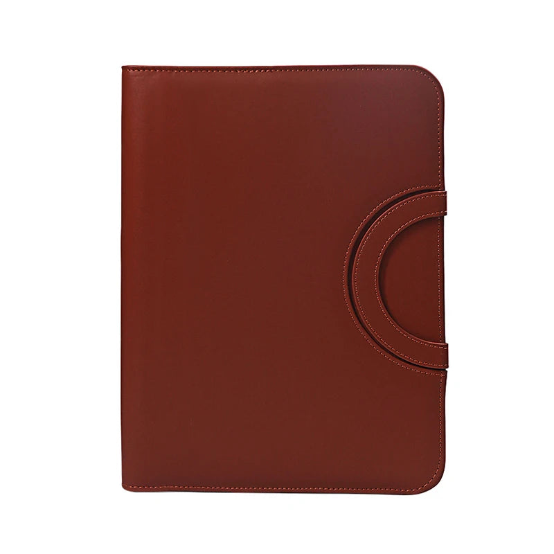 Multifunctional A4 Conference Folder Business Stationery Organizer Document Bag Leather Contract File Folders Office