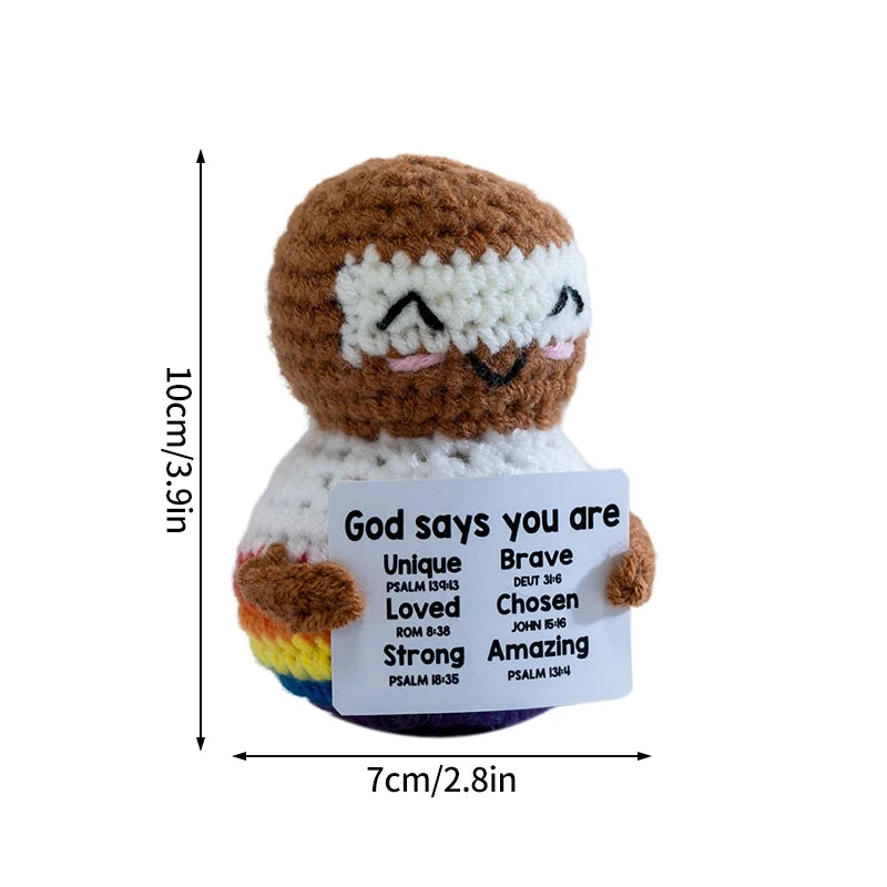 Crochet Ornament Finished Positive Figures Crochet Animals Chicken Desk Accessories Home Office Decor Christmas New