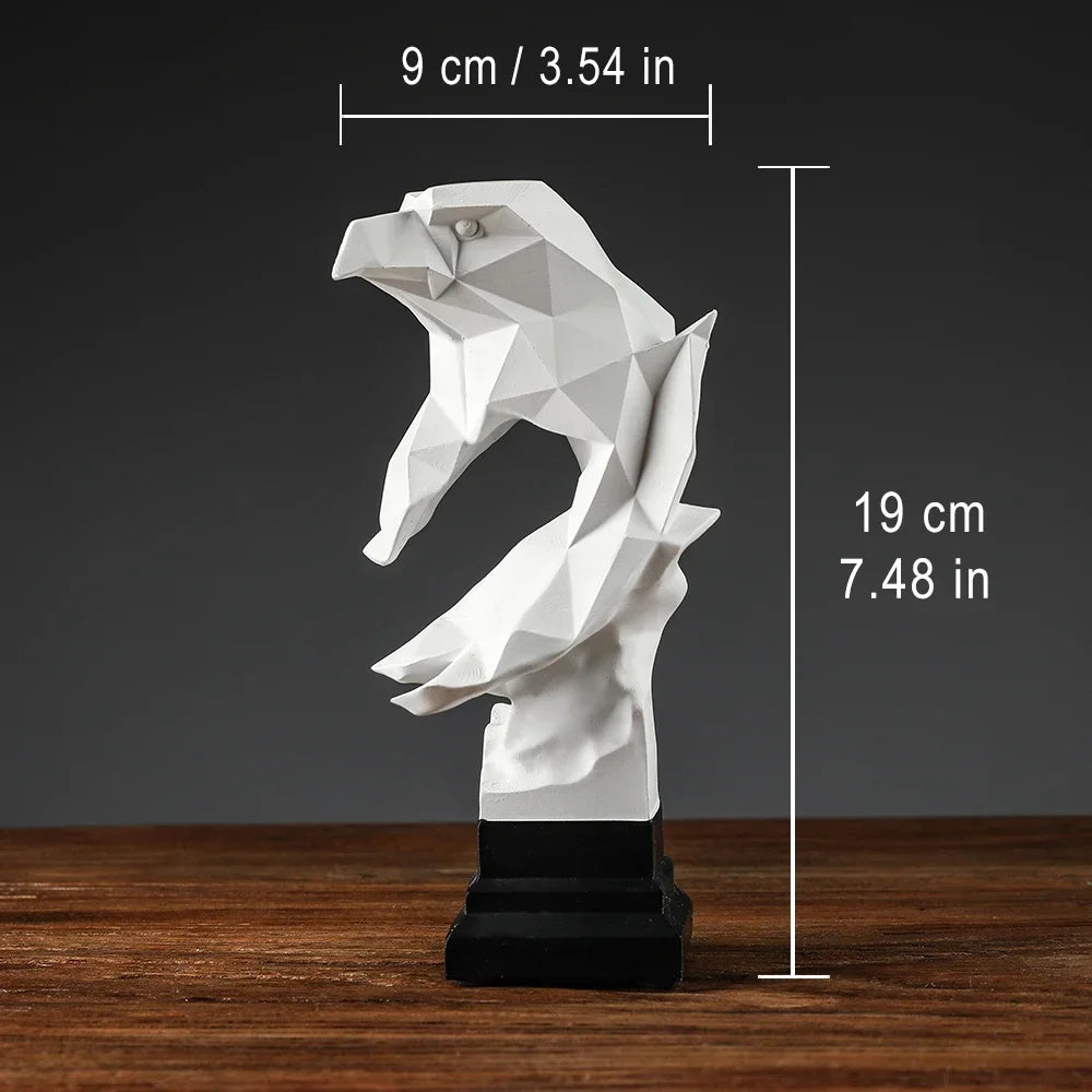 Resin Eagle Statue Bald Eagle Sculpture Modern Art Home/office/hotel Decoration Accessories Desk Statues for Decoration