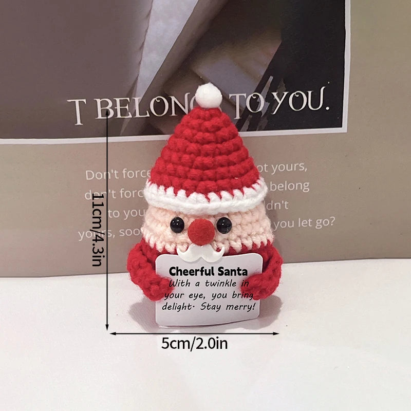 Crochet Ornament Finished Positive Figures Crochet Animals Chicken Desk Accessories Home Office Decor Christmas New