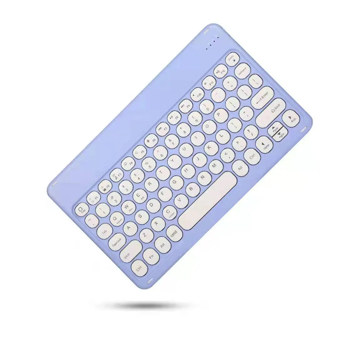 Spanish/English Bluetooth Keyboard 10 inch for iPad Air Pro Wireless Rechargeable Keyboard for Phone Tablet Laptop