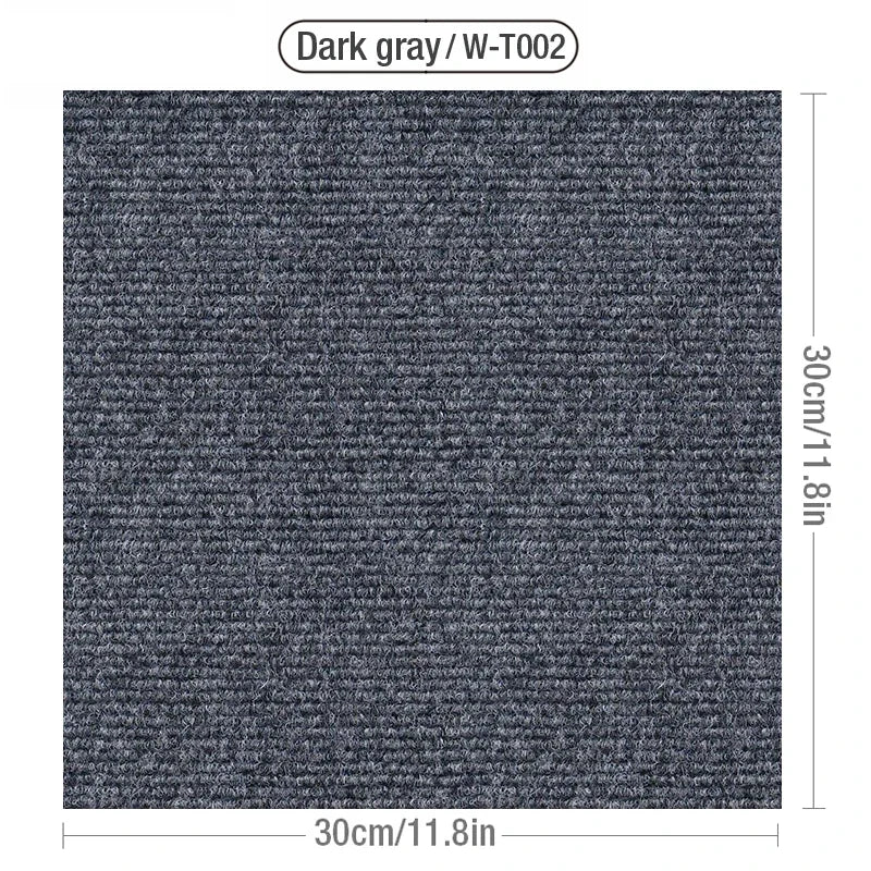Self adhesive carpet 30x30cm living room carpet floor mat decor office carpet staircase anti-slip self adhesive floor