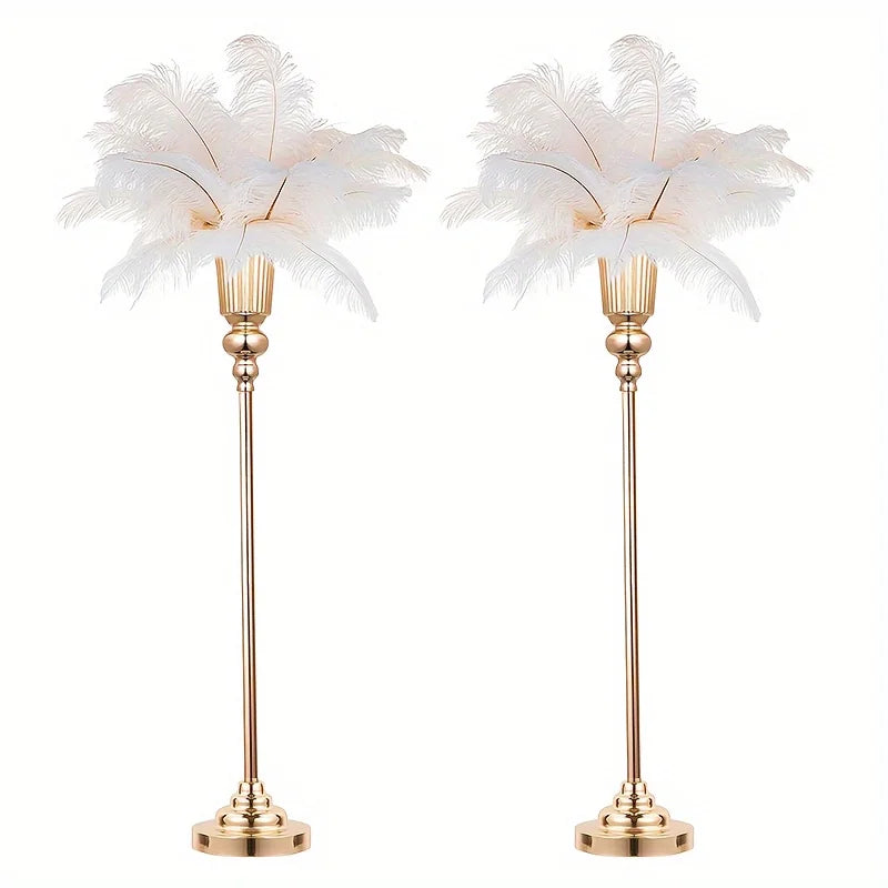 Wedding Centerpiece Vase Floor Vase - 32.5 Inch Multi-Purpose Metal Vase for Party Events Christmas and Halloween