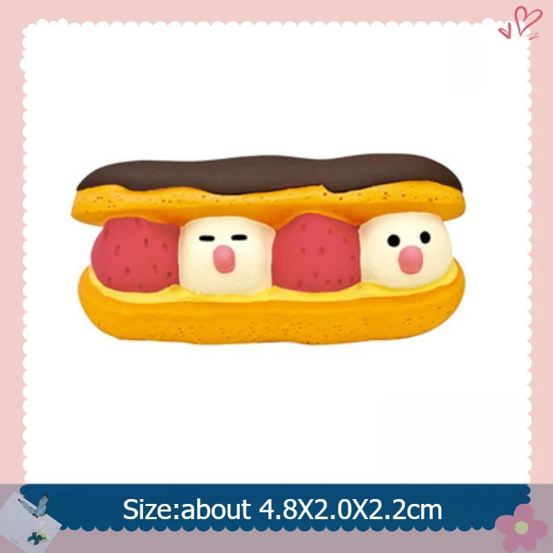 Japanese stlye cat with chocolate food resin Figurines & Miniatures on the desk room decoration gift home accessories