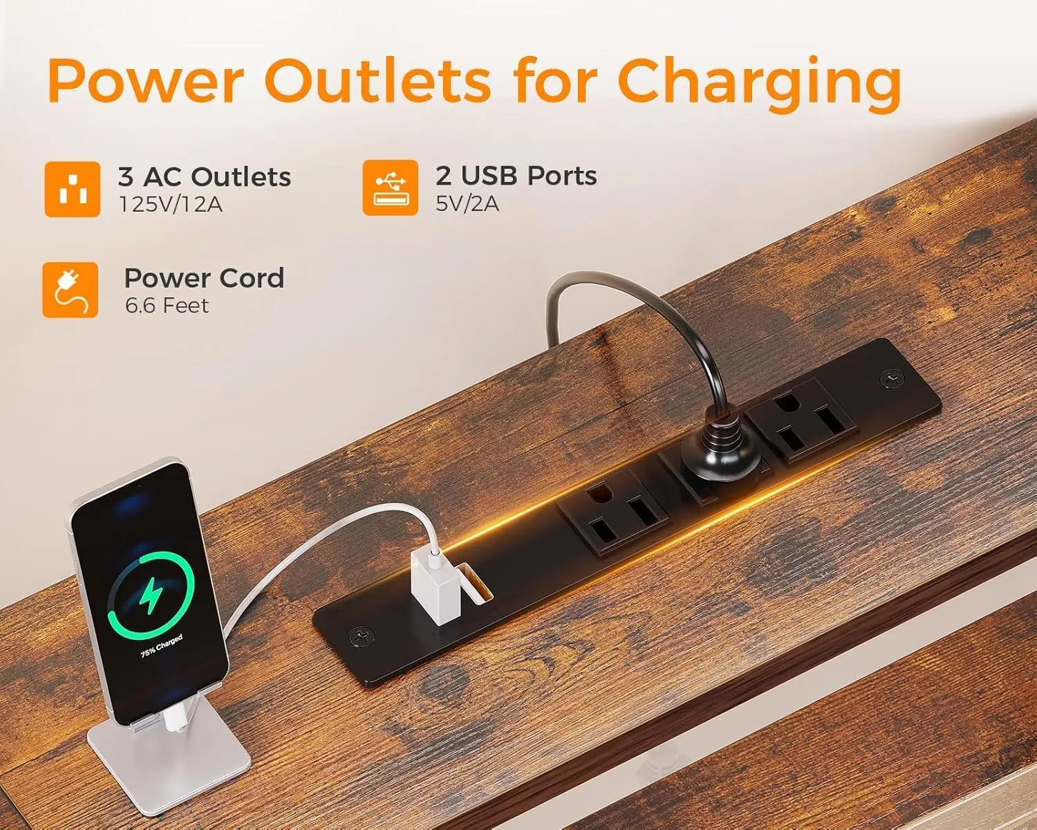 94 Inch 2 Person Home Office Computer Desk with Power Outlet & LED Light Fabric Drawers & File Cabinet Long Writing