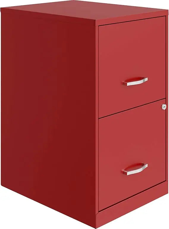 14341 18 Deep 2-Drawer File Cabinet Black - United States / Red