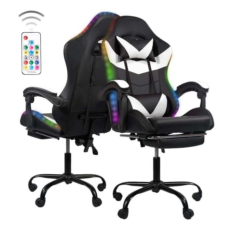 Nalupatio Ergonomic Office Chair Leather E-Sports Chair,Gaming Chair Rotatable Adjustable Headrest，For Offices