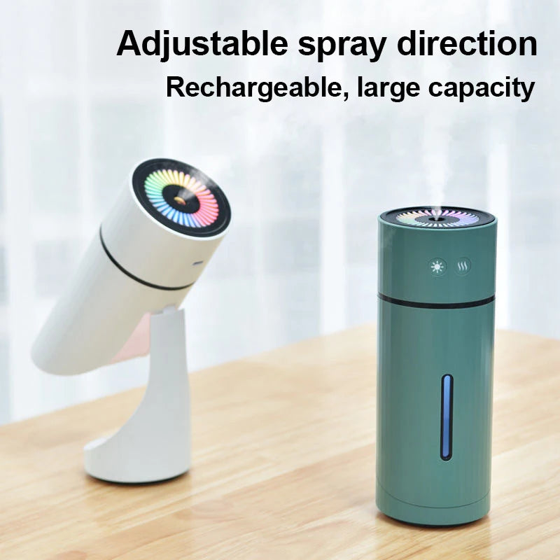 260ML Wireless Air Humidifier USB Aromatherapy Diffuser 1000mAh Rechargeable Battery Ultrasonic Cool Mist Maker Quiet