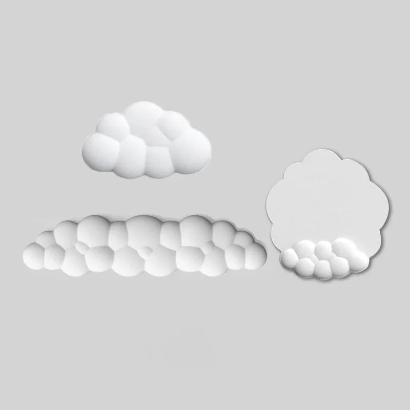 Cloud Wrist Rest Keyboard Memory Foam Mouse Mat Anti-slip Keyboard Handle Support MousePad Set Ergonomic Cloud Wrist
