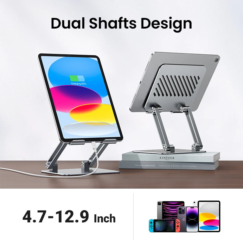 UGREEN Tablet Phone Stand Aluminum iPad Stand For iPad Pro iPhone Xiaomi Tablet Support Laptop Stand Phone Holder