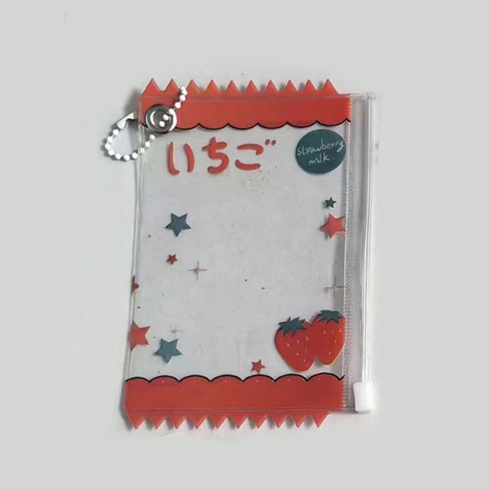 INS Transparent Candy Bag Badge Holder Korean Photocard Holder Display Bag Pendant Idol Photo Card Protective Cover