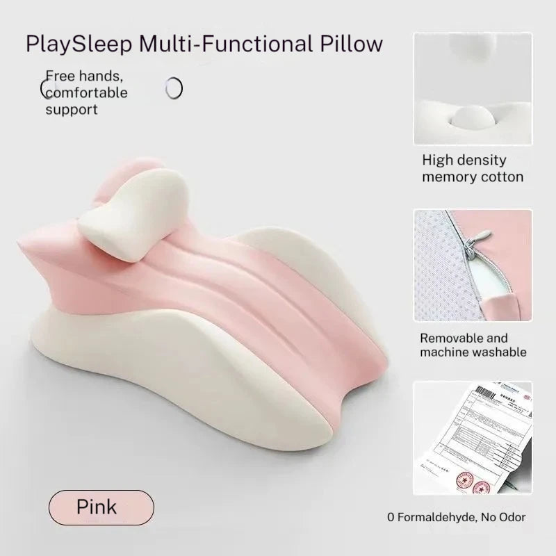 Couples Butt Cushion Adults Sitting Lying Bed Waist Cushion Memory Foam Office Chair Washable Backrest & Lumbar Support