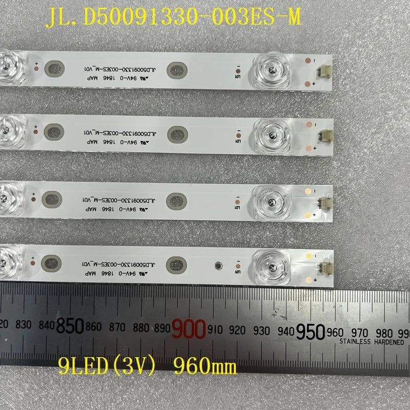LED Strip For Hisense 50A6100UW LB5009C 50A6100 HD500S1U51 50h6e HA50A57 HZ50A55 h50a6250uk H50A6500 H50A6140 - 4pcs