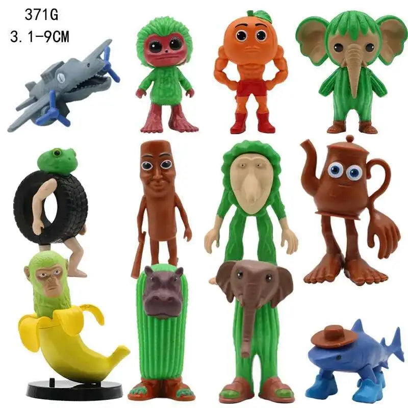 Italian Brainrot AI Animals Tung Tung Tung Sahur Figure Tralalelo Tralala Figurine Doll Toy Desk Decoration Model