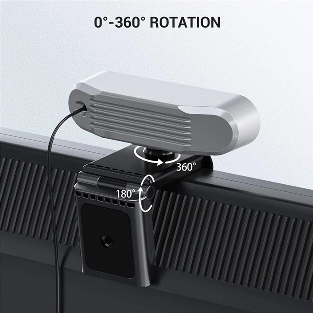 EXHQDR 4K USB Webcam Auto Focus 8MP 30FPS Plug & Play with Type-C Adapter & Tripod for Streaming Video Calls Content