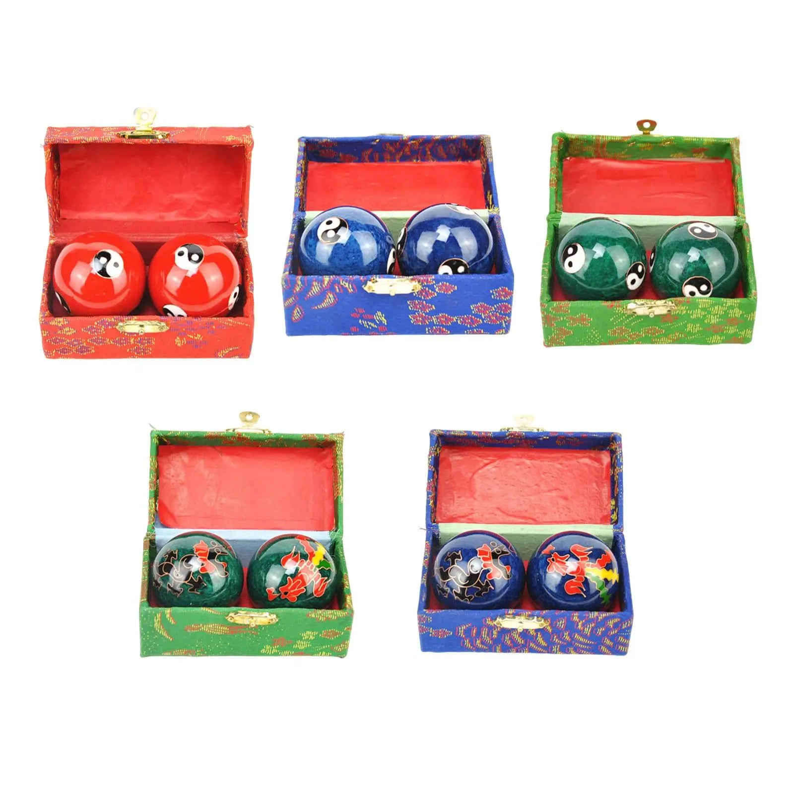 2pcs Chinese Baoding Balls With Fitness Seniors Finger Dexterity Massager Baoding Balls Relax - Massage Ball