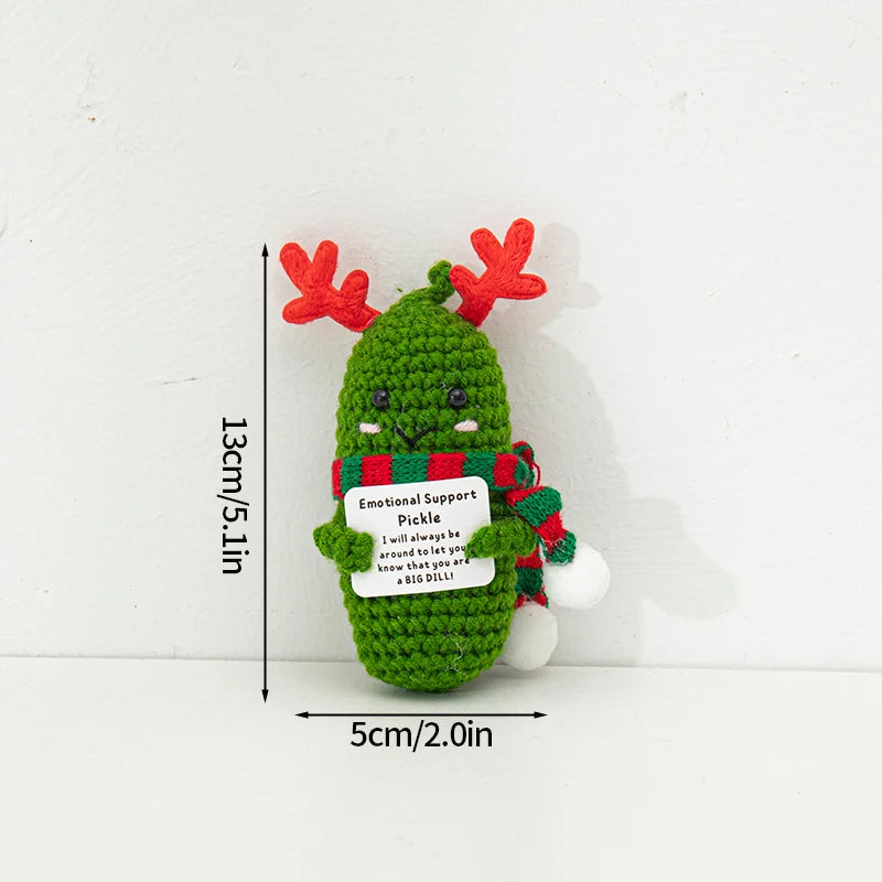 Crochet Ornament Finished Positive Figures Crochet Animals Chicken Desk Accessories Home Office Decor Christmas New