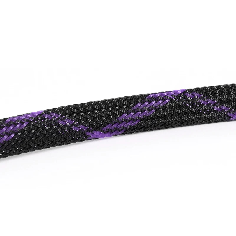 5M Multicolor PET Insulated Braid Sleeving 2mm - 40mm Expandable Wire Cable Sheath Flame-retardant Nylon Braided Mesh